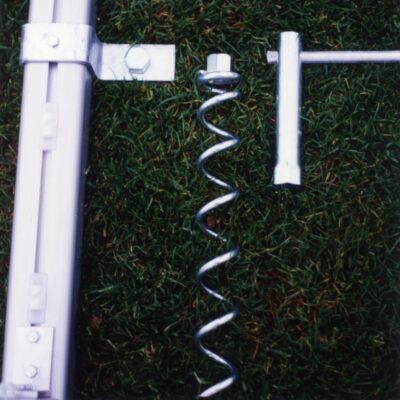 Complete set. Geschikt voor voetbaldoelen met een profiel van 80 x 80mm.