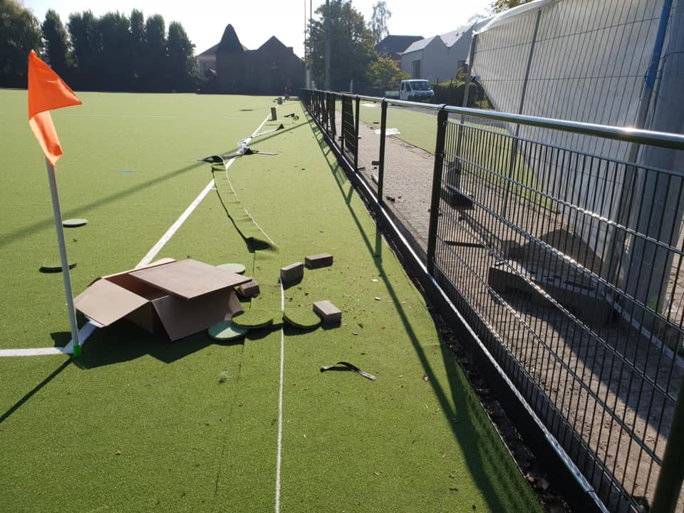 Slagplanken 18 Montage in Vlaanderen, de rubberen slagplanken van SKWshop. Veilig, schokabsorberend en geluiddempend