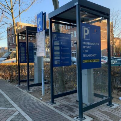 Een ideale ticketautomaat overkapping - parkeer automaatoverkapping voor een messcherpe prijs! Deze 2 staan in Kerkrade.