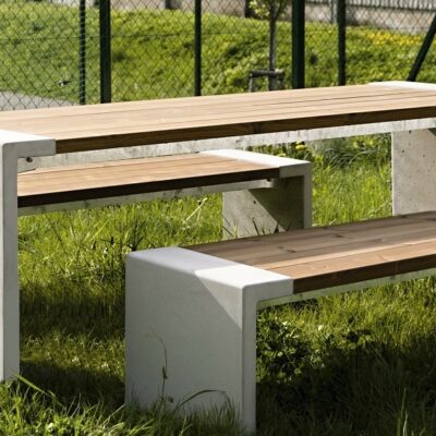 Picknicktafel Sibelo met de latten in horizontale richting
