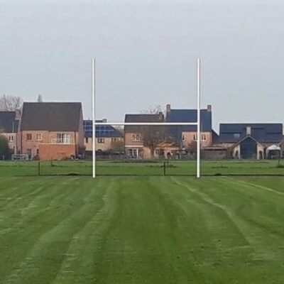 Onze rugbydoelen in Lokeren (Vlaanderen) En wist i dat we ook de montage voor u kunnen verzorgen van uw American Football en rugbygoals?