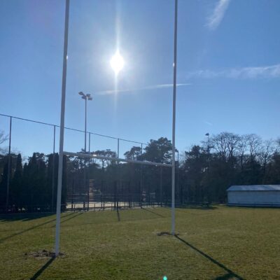 Alternative view of Rugby-Am football-goal 6,2 x 7,11 m.