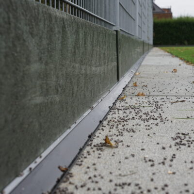 Ideaal langs de lijn, slagplanken van massief regeneraat (oude kunstgrasvelden)