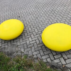 Straatmeubilair met een vrolijke uitstraling.