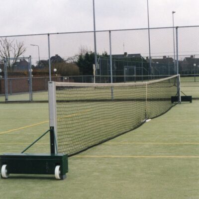 Verplaatsbare tennisinstallatie. Ideaal om tijdelijke tennisbanen te creeeren