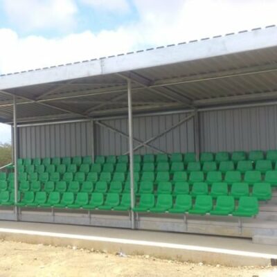 Tribune Replay 12 meter. Ook voor tribunebouw is SKWshop het juiste adres.