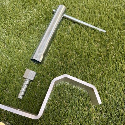 De ideale manier om uw verplaatsbare aluminium voetbaldoelen in een zachte ondergrond te verankeren.