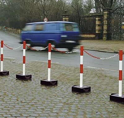 Verplaatsbare afzetpalen