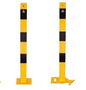 De vierkante uitvoering van deze voordelige wegneembare afzetpalen.